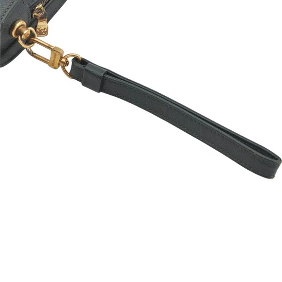 067229BH (L3) Louis Vuitton Clutch Bag Baikal Green Taiga Leather - Picture 7 of 11